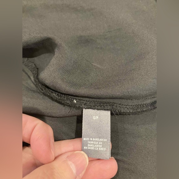 Womens aerie black short sleeve midi dress swimsuit beach cover pleat ruffle s - Picture 7 of 7